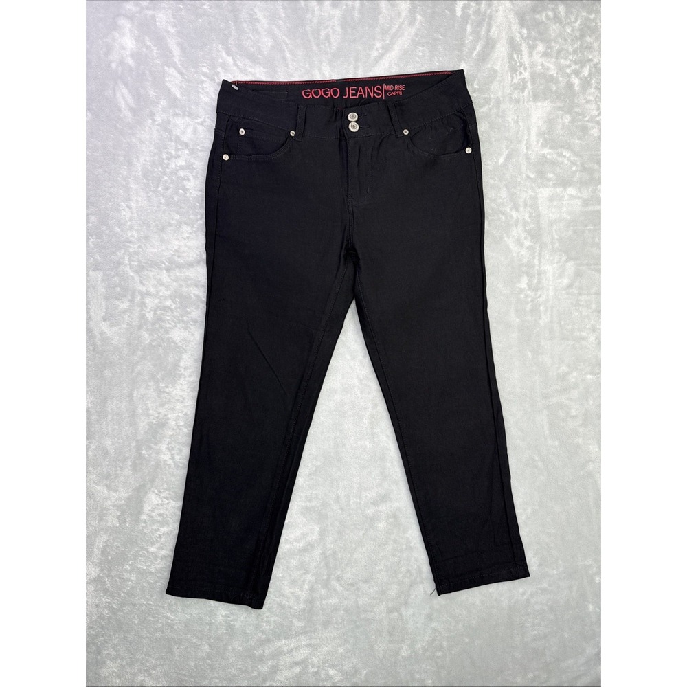 Gogo Jeans Women's Sz XL Mid-Rise Capri Stretchy